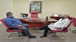 Director del Hospital Dar&iacute;o Contreras Recibe visita de Tony Pe&ntilde;a