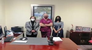 Magistrada Roxana Reyes realiza visita cortes&iacute;a Director Dar&iacute;o Contreras