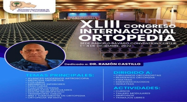 Ortopedistas del Hospital Darío Contreras participan en XLIII Congreso Internacional de Ortopedia
